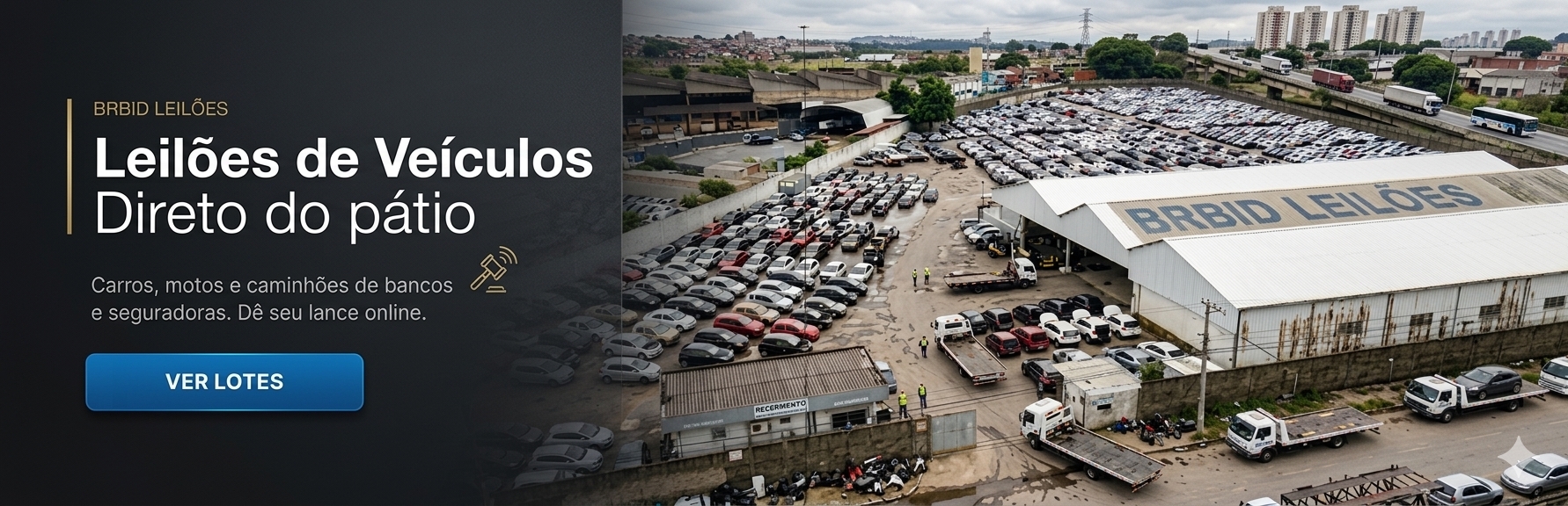 Leilões de Veículos direto do pátio